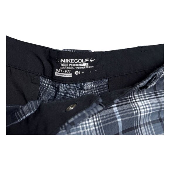NIKE GOLF DRI-FIT Tour Plaid Summer Business Casual Outdoor Shorts Mens Large - Picture 3 of 6